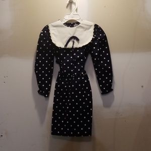 Girls sz 6 Atlanta Apparel Group polka dot dress
